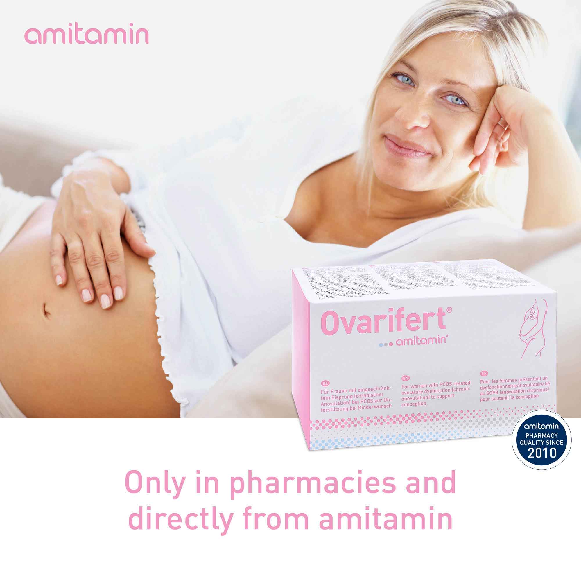 amitamin Female Comfort Bundle - Ovarifert + PMS Redux (Each Pack for 30 Days)