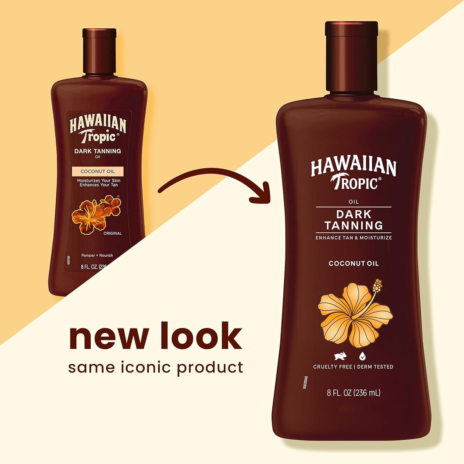 "Sun-Kissed Glow Twin Pack: Hawaiian Tropic Dark Tanning Oil with Cocoa Butter & Coconut Oil"