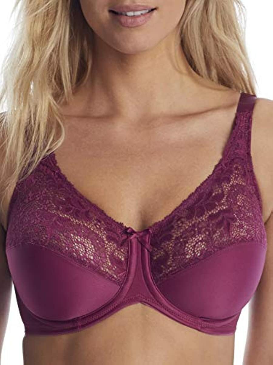 Buy Bali Lilyette Minimizer Bra, Lacey Underwire Bra with Full-Coverage &  Natural Support, Underwire Bra for Everyday Wear Online at desertcartINDIA